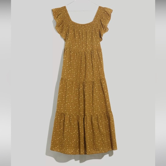 Madewell Dresses & Skirts - Madewell Ruffle-Sleeve BOHO Tiered Modest Midi Floral 
Dress in Daisy St…